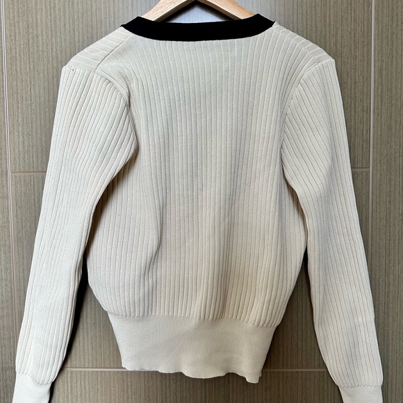 J.ING Lealia Beige Contrast Cardigan - One Size - Picture 9 of 9